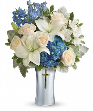 Blue & White Sympathy Bouquet