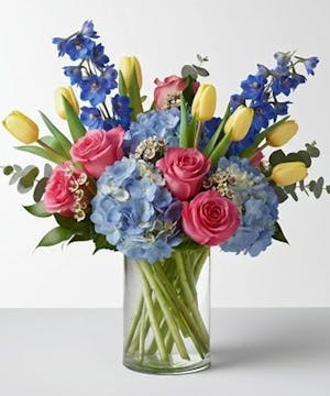 Tulip, Rose & Hydrangea Bouquet