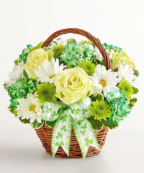 St. Patrick's Day Flower Basket