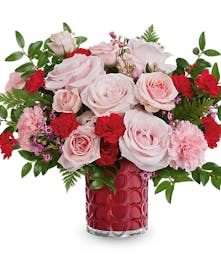 Rose & Carnation Valentine Bouquet 