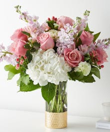 Elegant Pink & White Bouquet 