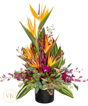 Birds of Paradise and Orchid Bouquet