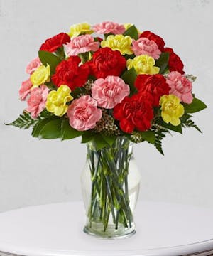 Mixed Color Carnation Bouquet