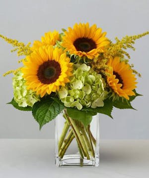 Sunflower & Hydrangea Bouquet