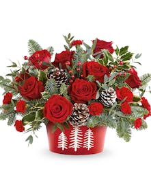 All White Christmas Centerpiece 