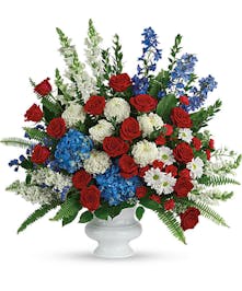 Red White & Blue Floral Arrangement 