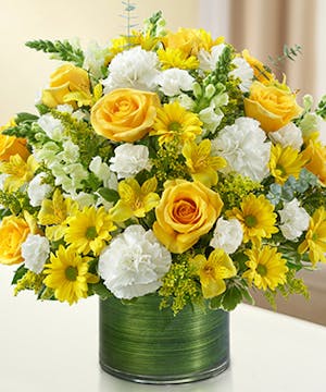 Yellow & White Sympathy Bouquet
