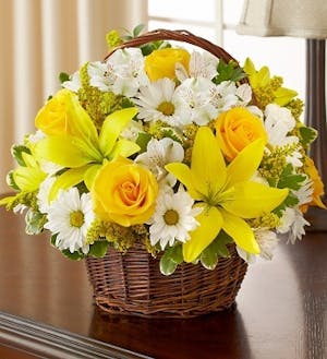 White & Yellow Sympathy Flowers - Funeral Flowers, Veldkamp's Flowers ...