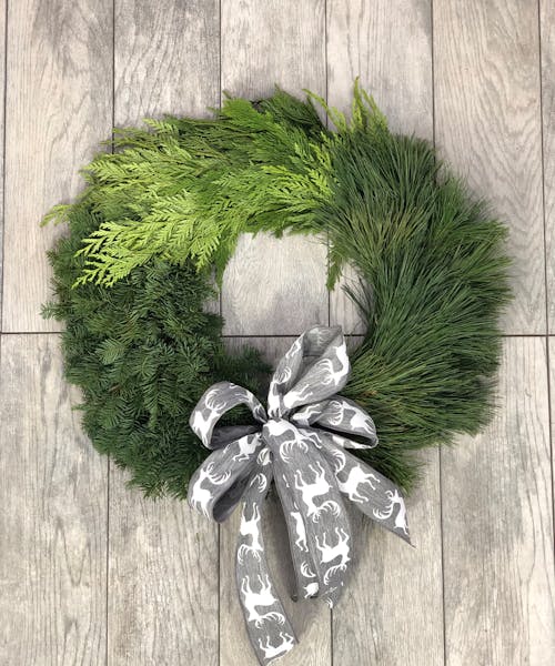 Modern Block Wreath