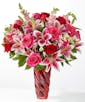 Always You Bouquet with Red Vase - Premium