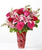 Always You Bouquet with Red Vase - Standard