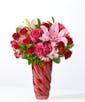 Berry in Love Valentine Bouquet with Red Vase - Standard