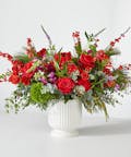 Big Red Bow Christmas Bouquet - Premium