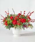Big Red Bow Christmas Bouquet - Standard