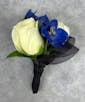 Rose & Delphinium Boutonniere