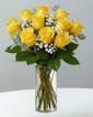 Colorado Beauty Yellow Rose Bouquet - 12 Roses