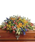 Colorful Reflections Casket Spray