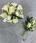 Rose & Babies Breath Corsage & Boutonniere