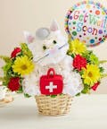 Cure-All Kitty w/Get Well Mylar