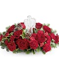 Evergreen Blooms Christmas Bouquet - Premium