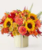 Fall Campfire Bouquet with Ivory Vase - Exquisite