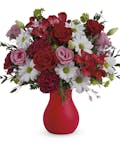 Kissed With Crimson Valentine Bouquet - Deluxe