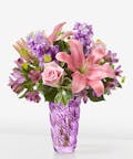 Precious Petals Bouquet with Lavender Vase - Standard