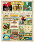 Cavallini Vintage Puzzle Camping