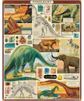 Cavallini Vintage Puzzle Dinosaurs