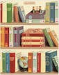 Cavallini Vintage Puzzle Library Books