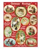 Cavallini Vintage Mini Puzzle -Christmas Cats