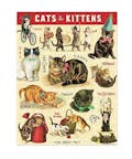 Cavallini Mini Puzzle - Vintage Cats & Kittens