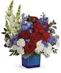 Red, White & Blooms Bouquet - Deluxe