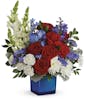 Red, White & Blooms Bouquet - Deluxe