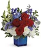 Red, White & Blooms Bouquet - Standard