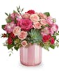 Rosy Radiance Valentine Bouquet - Deluxe