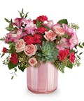 Rosy Radiance Valentine Bouquet - Standard